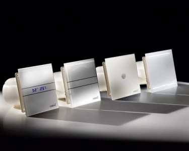 Накладной вентилятор Cata E 100 GLT Light (LED подсветка, Таймер) + обратный клапан